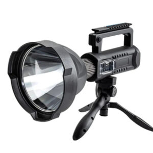 Set 2 x Lanterna LED cu trepied, 60W, raza de actiune 1KM, 4 moduri de iluminare, functie Powerbank