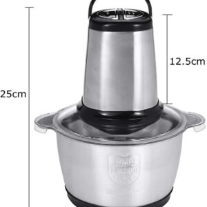 Tocator electric universal, maruntitor cu 4 lame, inox