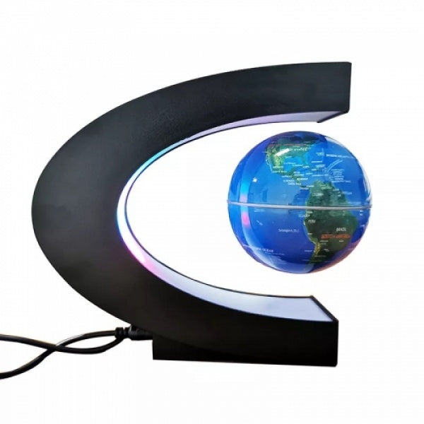 Glob pamantesc plutitor care leviteaza cu suport luminat colorat