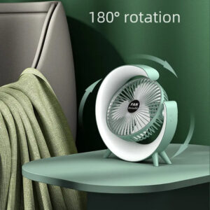Mini ventilator de birou rotund cu LED RGB