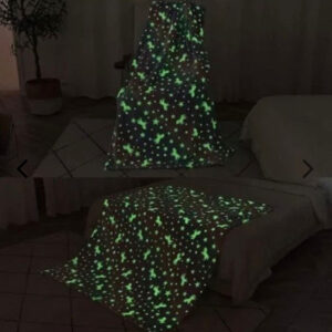 Pachet: Lampa de veghe proiector astronomic de tavan, GIZMOS + Patura copii luminoasa si pufoasa, efect fosforescent