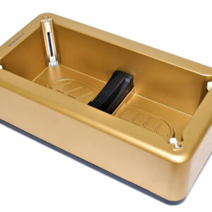 Dispenser huse de unica folosinta pentru pantofi, cu mecanism metalic clema T + CADOU 100 huse pentru incaltaminte