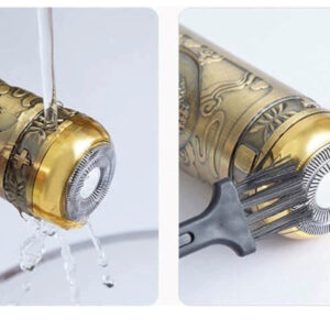 Set 2 in 1 Masina de Tuns + Shaver Ras cu precizie pentru Contur, fara Fir, Lame din Inox si Incarcare USB