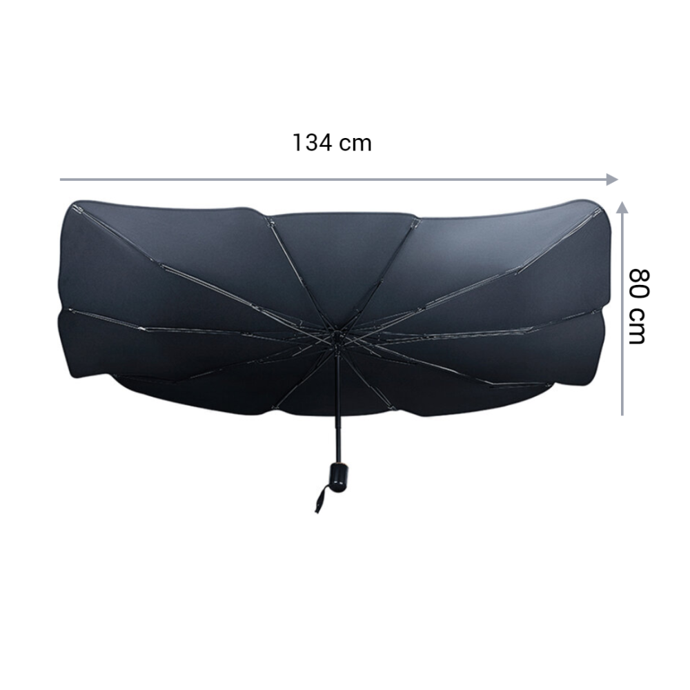 PACHET Lanterna LED, reincarcabila, functie Powerbank, 4 moduri iluminare, trepied inclus + Parasolar pliabil tip umbrela pentru parbrizul masinii