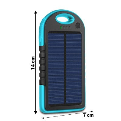 Baterie externa solara 5000 mAh - Rezistenta la socuri si udat